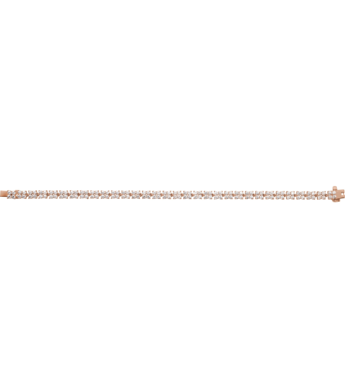 Brc921 Bracelet Set 14K Rose Round Lab-Grown Diamond Lab-Grown Diamond 2.2Mm 5 13 Ctw Si1-Si2, G-H 7 14 In Polished 5 13 Ctw Lab-Grown Diamond Cluster Line Bracelet