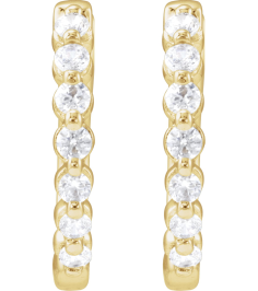 688989 Earring Set 14K Yellow 15.9 Mm 2 Mm Lab-Grown Diamond Round 1.8Mm 13 Ctw Si1-Si2, Gh Pair Hinged Polished 13 Ctw Lab-Grown Diamond Hoop Earrings