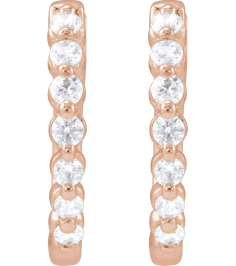688989 Earring Set 14K Rose 15.9 Mm 2 Mm Lab-Grown Diamond Round 1.8Mm 13 Ctw Si1-Si2, Gh Pair Hinged Polished 13 Ctw Lab-Grown Diamond Hoop Earrings