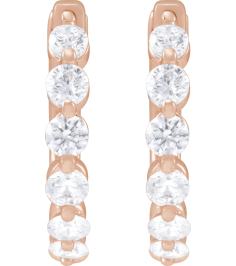 688989 Earring Set 14K Rose 15.7 Mm 2 Mm Lab-Grown Diamond Round 2.4Mm 34 Ctw Si1-Si2, Gh Pair Hinged Polished 34 Ctw Lab-Grown Diamond Hoop Earrings