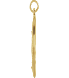 R5020 Pendant 14K Yellow 26 X 18 Mm Polished Oval Miraculous Medal