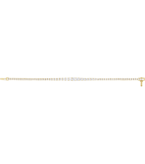 Brc923 Bracelet Set 14K Yellow Round Lab-Grown Diamond Lab-Grown Diamond 4.9Mm 6 Ctw Si1-Si2, G-H 7 In Polished 6 Ctw Lab-Grown Diamond Line Bracelet