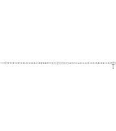 Brc923 Bracelet Set 14K White Round Lab-Grown Diamond Lab-Grown Diamond 4.9Mm 6 Ctw Si1-Si2, G-H 7 In Polished 6 Ctw Lab-Grown Diamond Line Bracelet