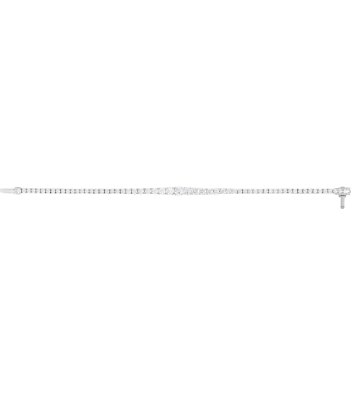 Brc923 Bracelet Set 14K White Round Lab-Grown Diamond Lab-Grown Diamond 4.9Mm 6 Ctw Si1-Si2, G-H 7 In Polished 6 Ctw Lab-Grown Diamond Line Bracelet