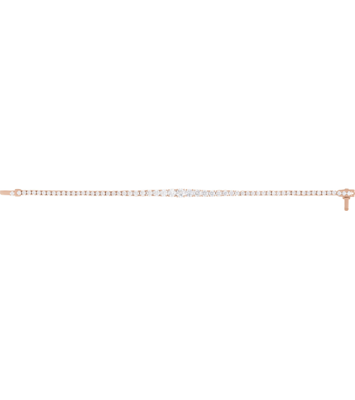 Brc923 Bracelet Set 14K Rose Round Lab-Grown Diamond Lab-Grown Diamond 4.9Mm 6 Ctw Si1-Si2, G-H 7 In Polished 6 Ctw Lab-Grown Diamond Line Bracelet