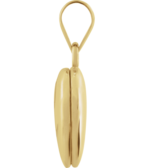 57877 Pendant 14K Yellow 20 X 12 Mm Polished Heart Locket