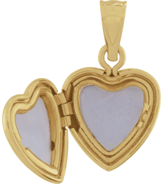 57877 Pendant 14K Yellow 20 X 12 Mm Polished Heart Locket