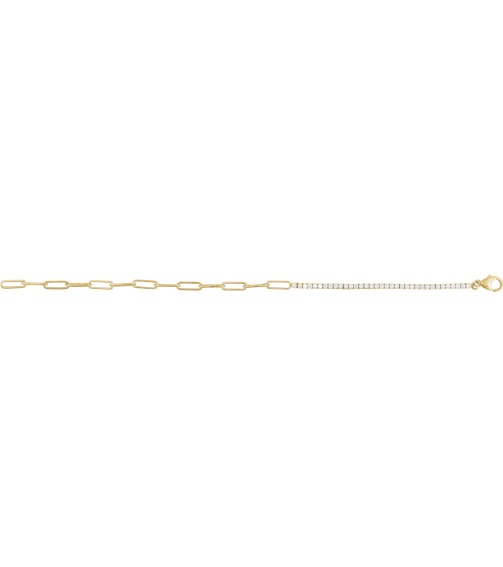 Brc924 Bracelet Set 14K Yellow Round Natural Diamond 1.9Mm 1 Ctw I1, G-H 7 12 In Polished 1 Ctw Natural Diamond Adjustable Line Bracelet