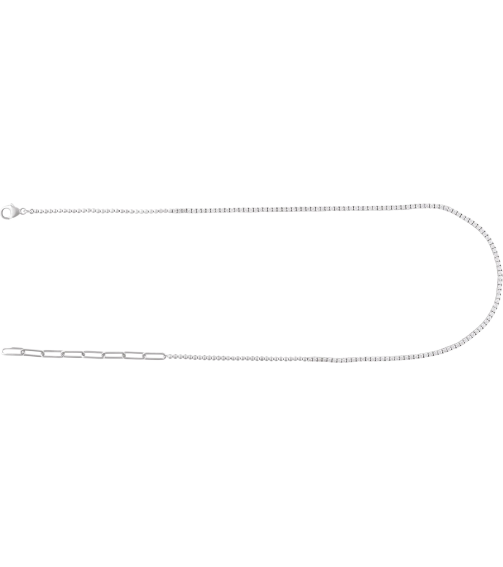 688993 Necklace Set 14K White Round Natural Diamond 1.8Mm 3 15 Ctw I1, G-H 15-18 In Polished 3 15 Ctw Natural Diamond Adjustable Line Necklace