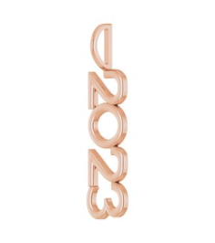 87773 Pendant 14K Rose 2023 31.11 X 8.4 Mm Polished 
