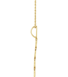 87773 Necklace 14K Yellow 2023 27.57 X 7.97 Mm 16-18 In Polished 