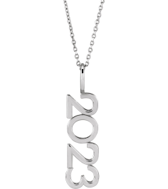 87773 Necklace 14K White 2023 27.57 X 7.97 Mm 16-18 In Polished 