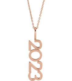 87773 Necklace 14K Rose 2023 27.57 X 7.97 Mm 16-18 In Polished 