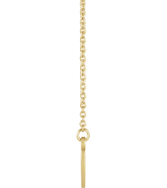 88376 Necklace 14K Yellow 18 In Polished Engravable Family Heart Necklace
