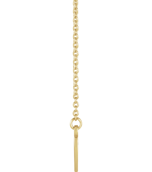 88376 Necklace 14K Yellow 18 In Polished Engravable Family Heart Necklace