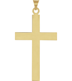 R4030 Pendant 18K Yellow 39 X 25 Mm Polished Cross Pendant