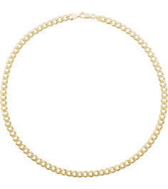 Ch1234 14K Yellow Curb 7 Mm 8 In Lobster Clasp Polished Curb Chain