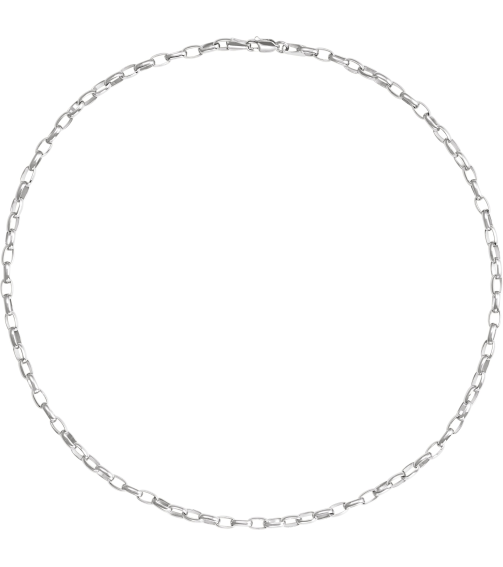 Ch1227 Sterling Silver Cable 3.9 Mm 18 In Lobster Clasp Polished Puffed Oval Cable Chain