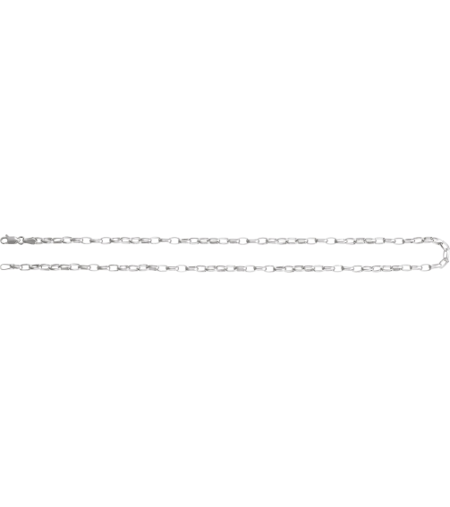 Ch1227 Sterling Silver Cable 3.9 Mm 18 In Lobster Clasp Polished Puffed Oval Cable Chain