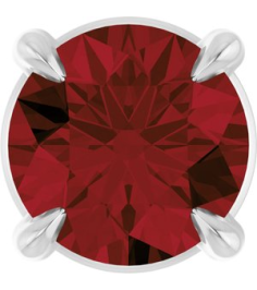 88436 Pendant Set Platinum Round Natural Mozambique Garnet 5 Mm Polished Natural Mozambique Garnet Solitaire Slide Pendant
