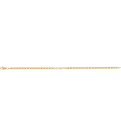 Brc922 Bracelet 14K Yellow Set Natural Diamond Round 2.5 Mm 7.35 X 3.5 Mm 7 In I1, G-H Polished .07 Ct Natural Diamond Accented Curb Chain Link Bracelet