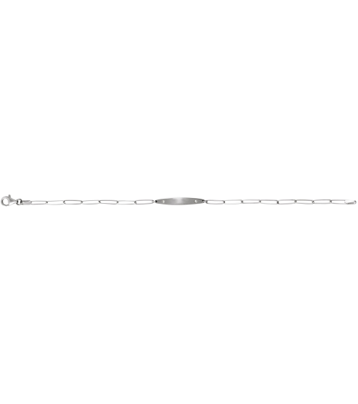 Brc910 Bracelet Sterling Silver Set Natural Diamond Round 1.2 Mm 25 X 4 Mm 7 In I1, G-H Polished .015 Ctw Natural Diamond Engravable Curved Bracelet Mounting
