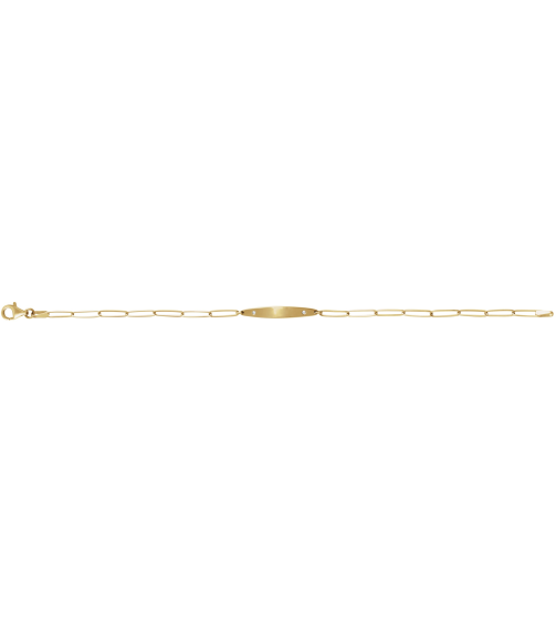 Brc910 Bracelet 14K Yellow Set Natural Diamond Round 1.2 Mm 25 X 4 Mm 7 In I1, G-H Polished .015 Ctw Natural Diamond Engravable Curved Bracelet Mounting