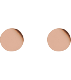 88265 Earring 14K Rose 5 X 5 Mm Pair Friction Backs Included Polished Engravable Disc Earrings