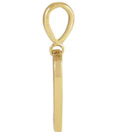 88480 Pendant Set 14K Yellow Round Natural Diamond 1.3Mm 0.01 Ct I1, G-H Polished .01 Ct Natural Diamond Heart Pendant