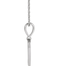88480 Necklace Set Platinum Round Natural Diamond 1.3Mm 0.01 Ct Si2-Si3, G-H 16-18 In Polished .01 Ct Natural Diamond Heart Necklace
