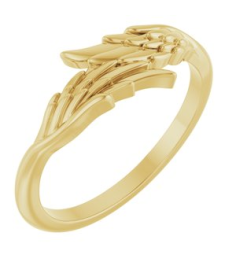 57886 Ring 14K Yellow Polished Angel Bypass Ring
