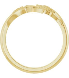 57886 Ring 14K Yellow Polished Angel Bypass Ring