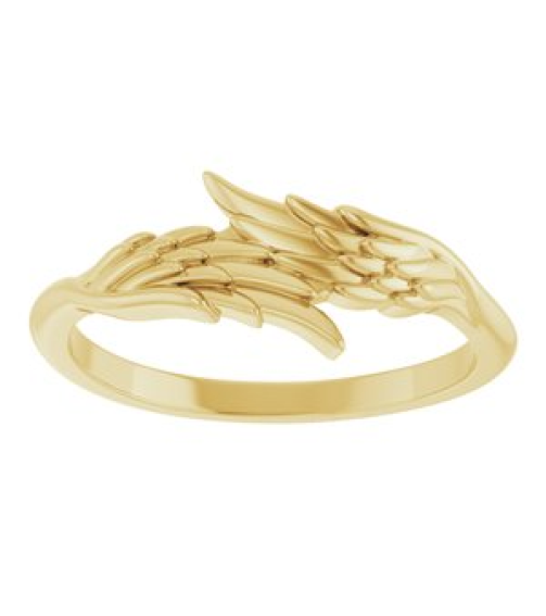 57886 Ring 14K Yellow Polished Angel Bypass Ring