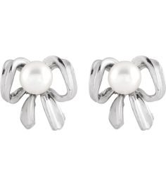 689019 Earring Set Cultured White Freshwater Pearl Pearl 4 Mm 14K White Pair Friction Backs Included Polished Cultured Freshwater Pearl Earrings
