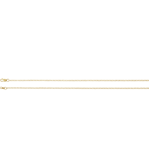 Ch1241 14K Yellow Cable 1.8 Mm 20 In Lobster Clasp Polished Flat Cable Chain