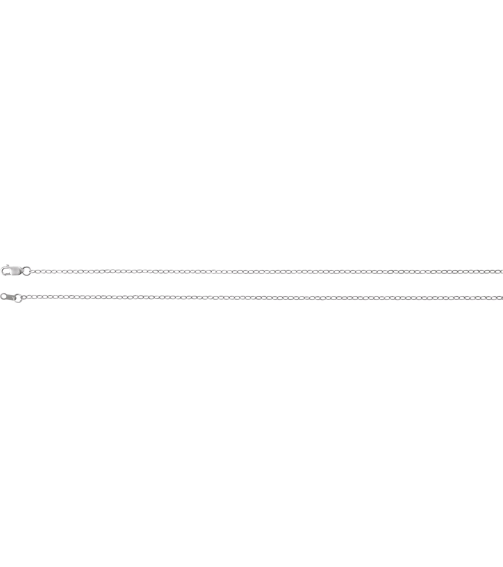 Ch1241 14K White Cable 1.8 Mm 16 In Lobster Clasp Polished Flat Cable Chain