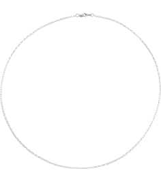 Ch1241 14K White Cable 1.8 Mm 20 In Lobster Clasp Polished Flat Cable Chain