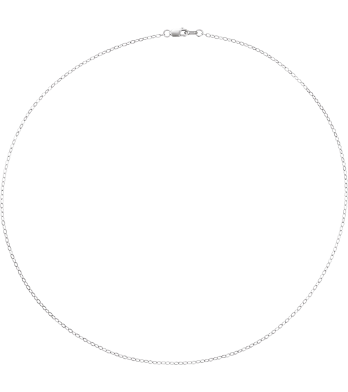 Ch1241 14K White Cable 1.8 Mm 20 In Lobster Clasp Polished Flat Cable Chain