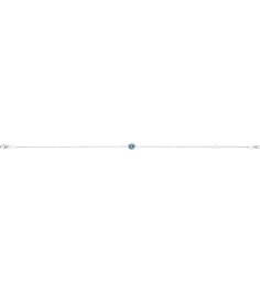 Brc925 Bracelet Set Sterling Silver Round Natural Aquamarine 4 Mm 6 12-7 12 In Polished Natural Aquamarine Solitaire Bracelet