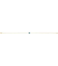 Brc925 Bracelet Set 14K Yellow Round Natural Blue Zircon 4 Mm 6 12-7 12 In Polished Natural Zircon Solitaire Bracelet