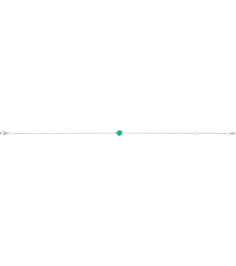 Brc925 Bracelet Set Sterling Silver Round Natural Emerald 4 Mm 6 12-7 12 In Polished Natural Emerald Solitaire Bracelet