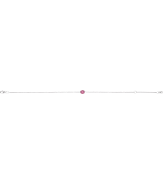 Brc925 Bracelet Set Sterling Silver Round Natural Pink Tourmaline 4 Mm 6 12-7 12 In Polished Natural Pink Tourmaline Solitaire Bracelet