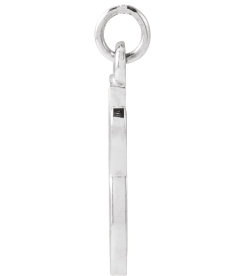 88516 Pendant Sterling Silver Initial G 12.25 X 6.25 Mm Polished Petite Initial Pendant