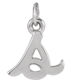 88516 Pendant Sterling Silver Initial S 8 X 7.4 Mm Polished Petite Initial Pendant