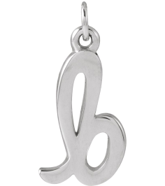 88516 Pendant Sterling Silver Initial B 12.45 X 6.75 Mm Polished Petite Initial Pendant