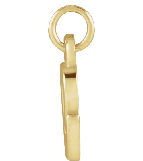 88516 Pendant 14K Yellow Initial E 7.95 X 6 Mm Polished Petite Initial Pendant