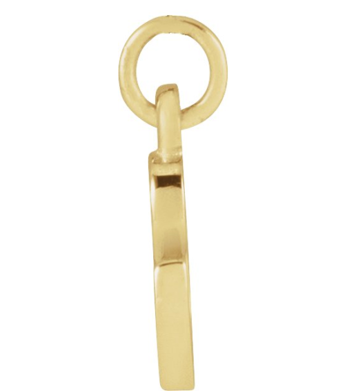 88516 Pendant 14K Yellow Initial C 7.9 X 6 Mm Polished Petite Initial Pendant