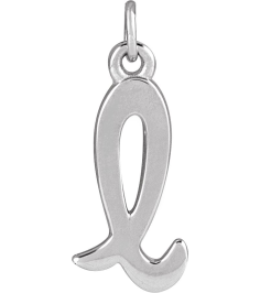 88516 Pendant Sterling Silver Initial L 12.25 X 5.65 Mm Polished Petite Initial Pendant