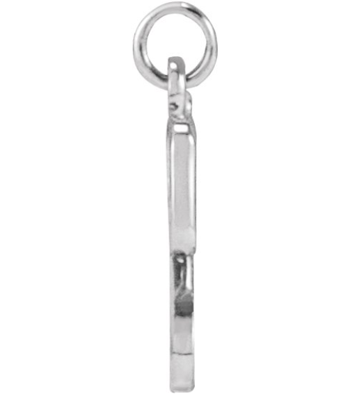 88516 Pendant Platinum Initial Y 11.2 X 5.8 Mm Polished Petite Initial Pendant