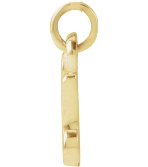 88516 Pendant 14K Yellow Initial U 7.45 X 7.25 Mm Polished Petite Initial Pendant